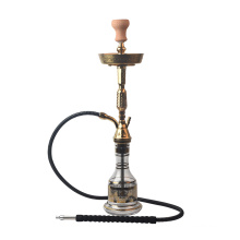 Medium size zinc material gold hookah steam best sell egypt style hookah body cheap price factory made hookah shisha Z-9024